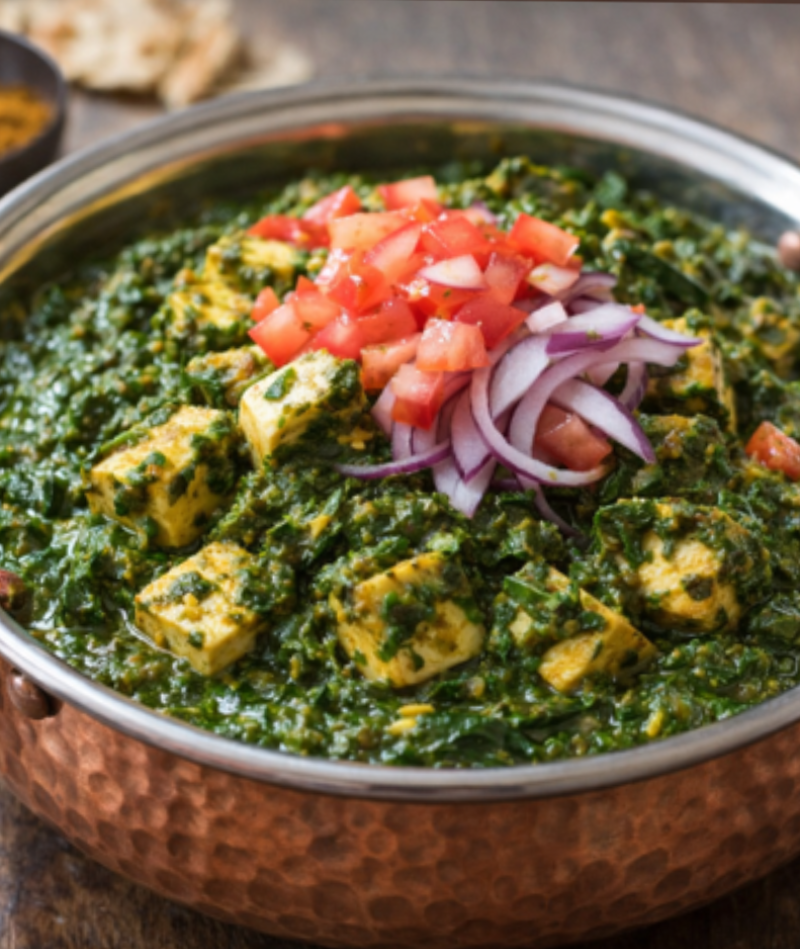 Healthy No-Oil Palak Paneer