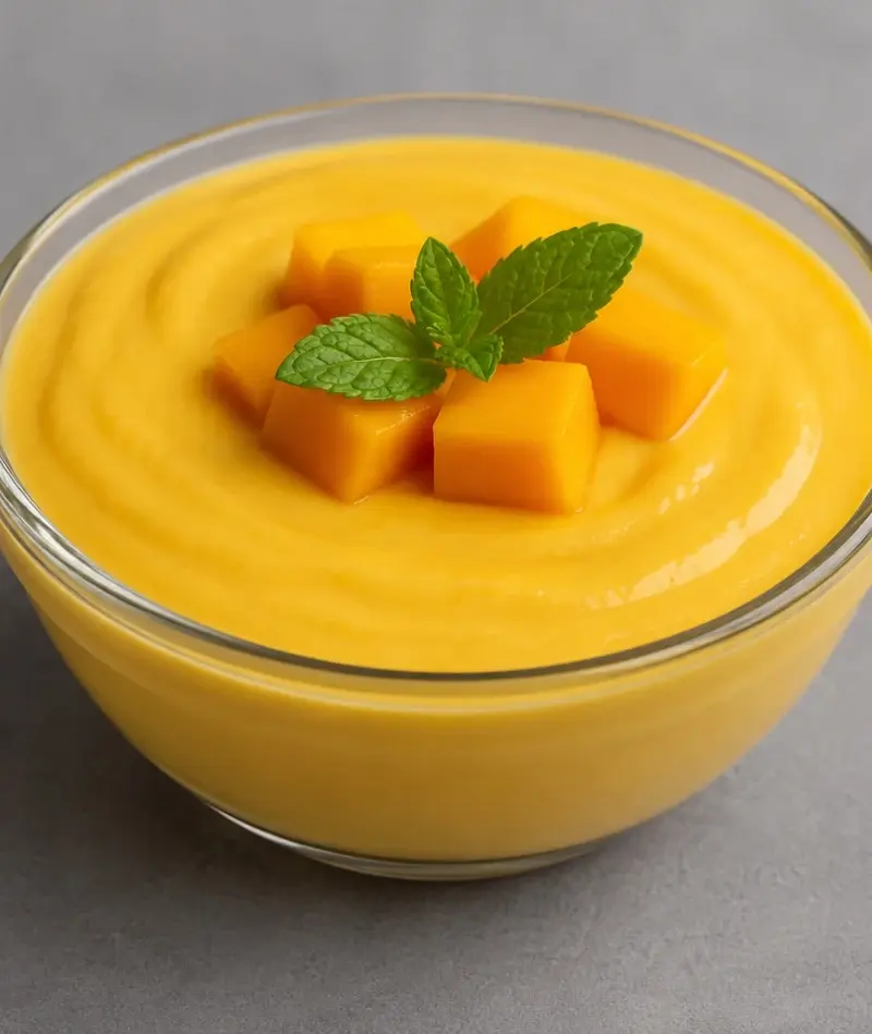 High-Protein Mango Custard