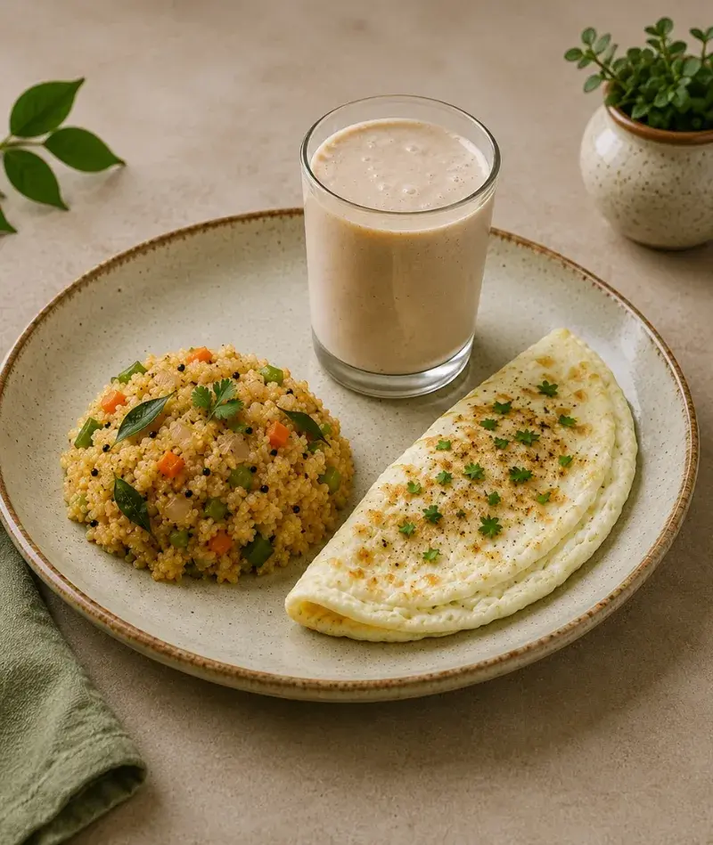 Oil-Free Oats / Samba Rava Upma